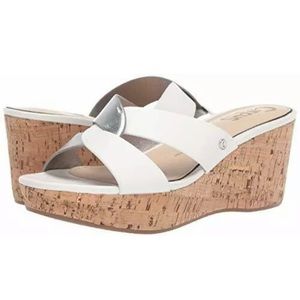 Circus by Sam Edelman Riviera silver/white wedges